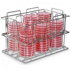 Storage rack PetriPile 90 for 36 Petri dishes Ø 90 mm