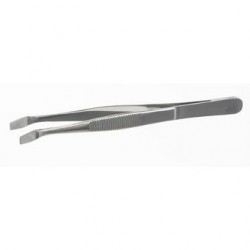Coverglass tweezers acc. to Kühne stainless 18/10 polished bent