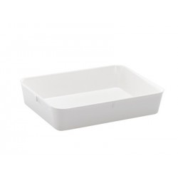 Instrument tray MF without lid 280x210x60 mm white pack 5 pcs.