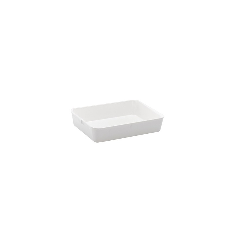 Instrument tray MF without lid 280x210x60 mm white pack 5 pcs.