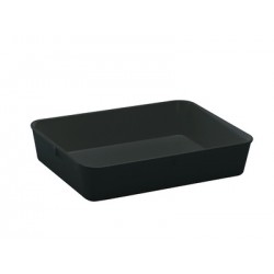 Instrument tray MF without lid 280x210x60 mm black pack 5 pcs.