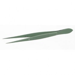 Tweezers with guid pin Teflon coating stainless pointed lenght