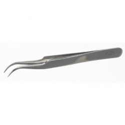 Precision tweezers stainless 18/10 bent very fine lenght 105 mm