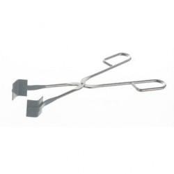 Flask tongs 18/10 stainless points polyamid coatedL 230 mm grip
