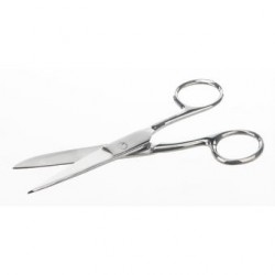 Laboratory scissors sharp-blunt stainless length 115 mm cut