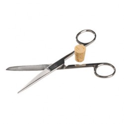 Scissors with stopper lifter sharp-blunt stainless length 150