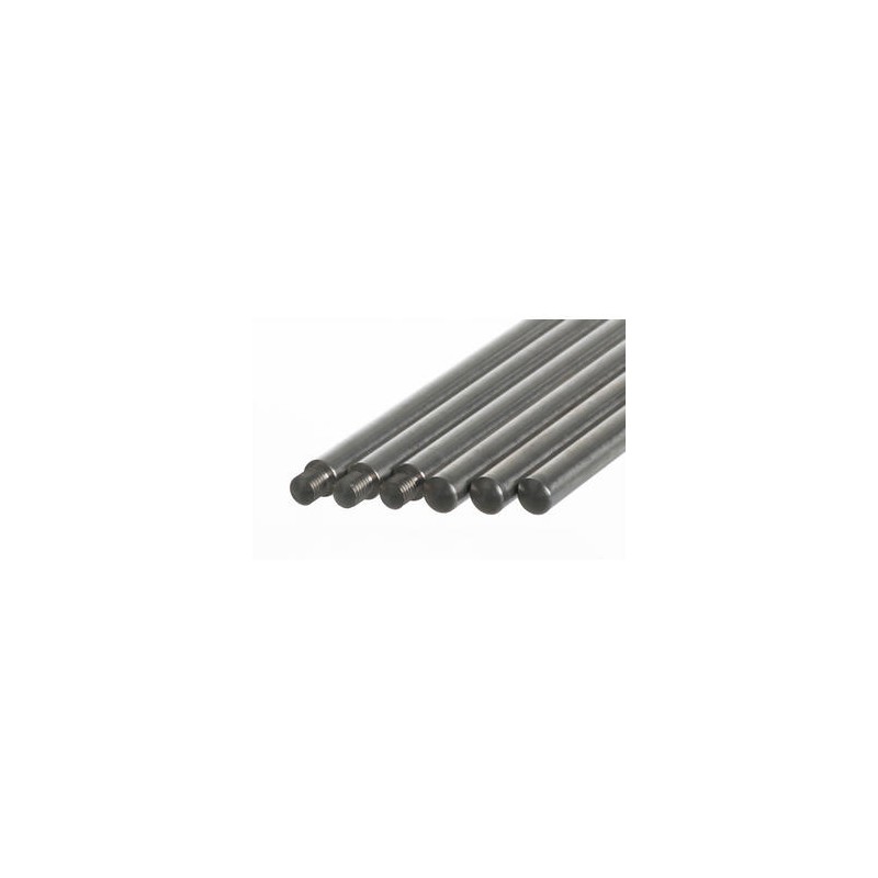 Support rods with thread M10 steel zincked L x Ø 750 x 12 mm