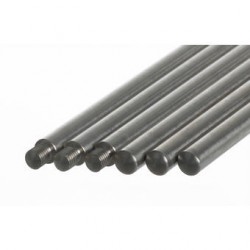 Support rods with thread M10 steel zincked L x Ø 1000 x 12 mm