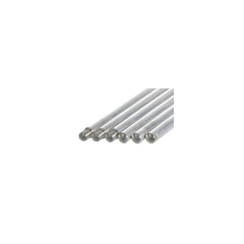 Support rods with thread M10 aluminium L x Ø 500 x 12 mm