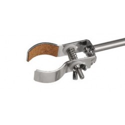 Retort clamps standard 18/10 steel Finger with cork round jaws