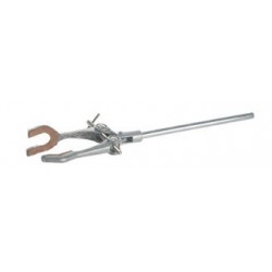 Retort clamps 3-prongs aluminium/cork 0-100 mm