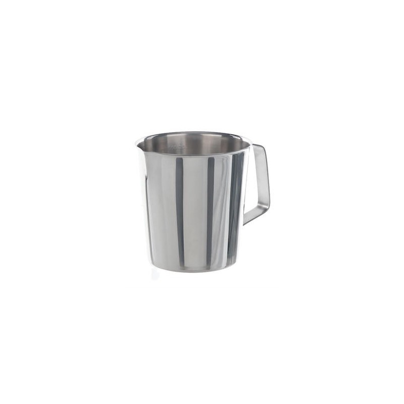 Graduated beaker 2000:100 ml stainless steel cylindrical form