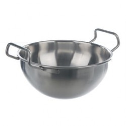 Bowl with 2 handles 18/10-stainless 2700 ml