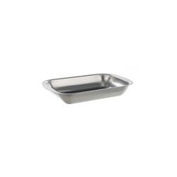 Evaporating dish with rim 18/10 Stainless Steel LxWxH