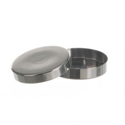 Petri dish with lid 18/10 Stainless steel 100x15 mm