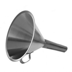 Funnel 18/10-Stainless height 125 mm Ø 100/13 mm with handle