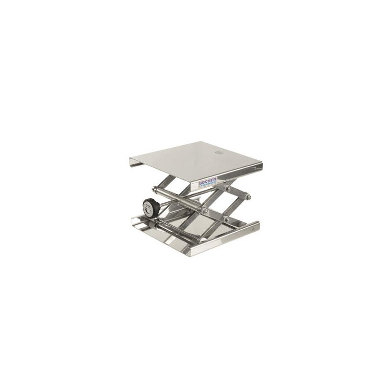 Lab-Jacks 100x100 mm 18/10 stainless steel 55…120 mm allowed