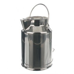 Transport jug 18/10 stainless spout handle lid 10 L