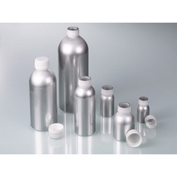 Aluminium bottle 120 ml UN- approved with screw cap made of PP