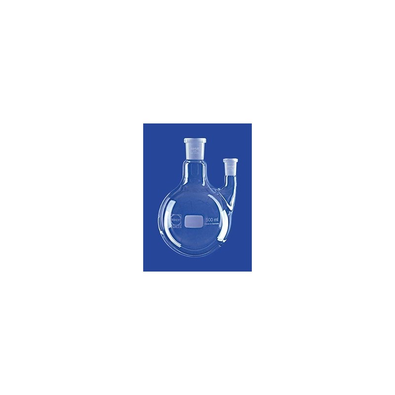 Two-neck round-bottom flask 2000 ml parallel side neck center