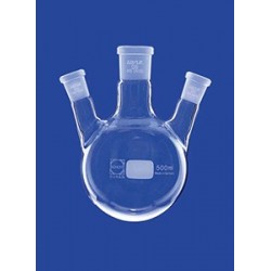 Three-neck round-bottom flask 50 ml side necks angled center