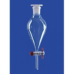 Separating funnel borosilicate glass 3.3 250 ml conical PTFE