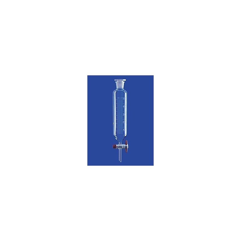 Separating funnel cylindrical borosilicate glass 100 ml PTFE