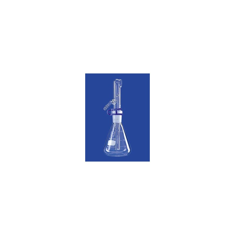 Rozpylacz 100 ml NS19/26 szklanny kompletny z klamrą i gumową