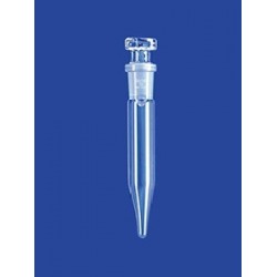 Test tube Duran 17 x 120 ml pointed bottom with PE-stopper