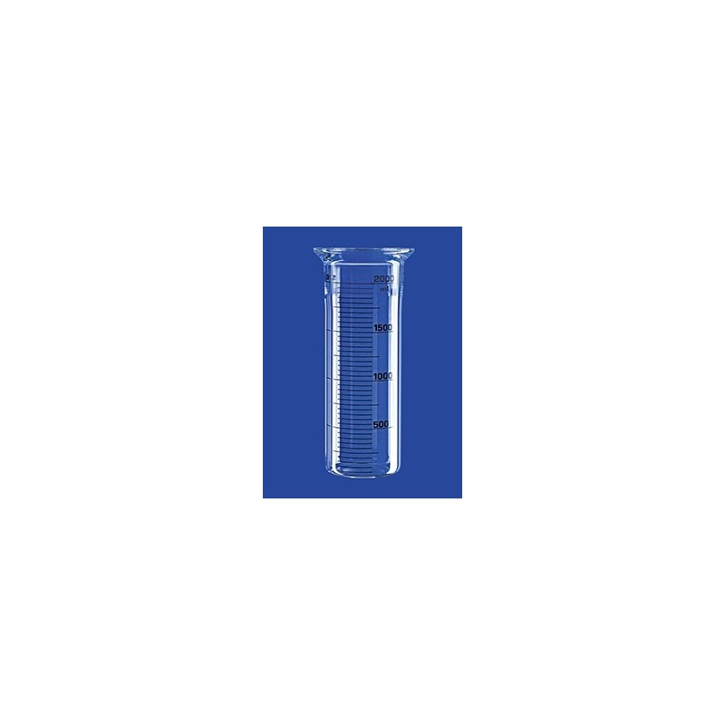 Reaktionsgefäß 0,25 L zylindrisch flach Glas Flansch DN60