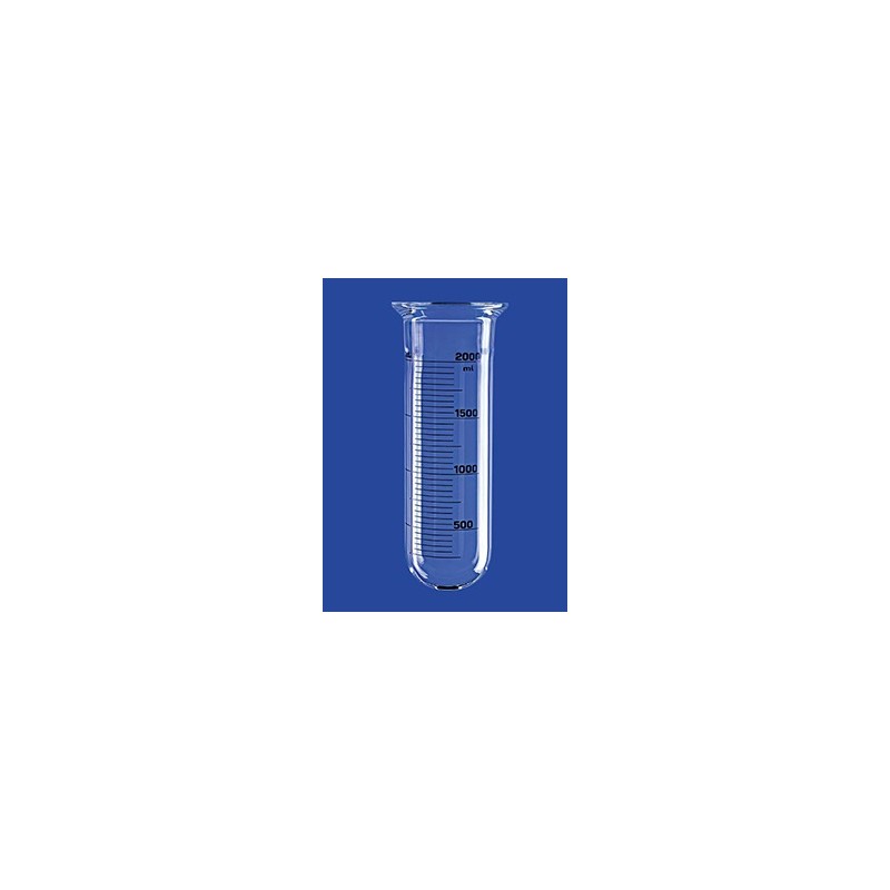 Naczynie reakcyjne 0,25 L cylindryczne zaokrąglone szklane