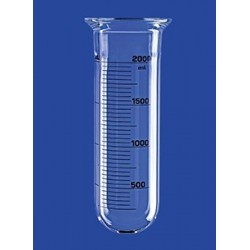 Reaktionsgefäß 1 L zylindrisch rund Glas Flansch DN100