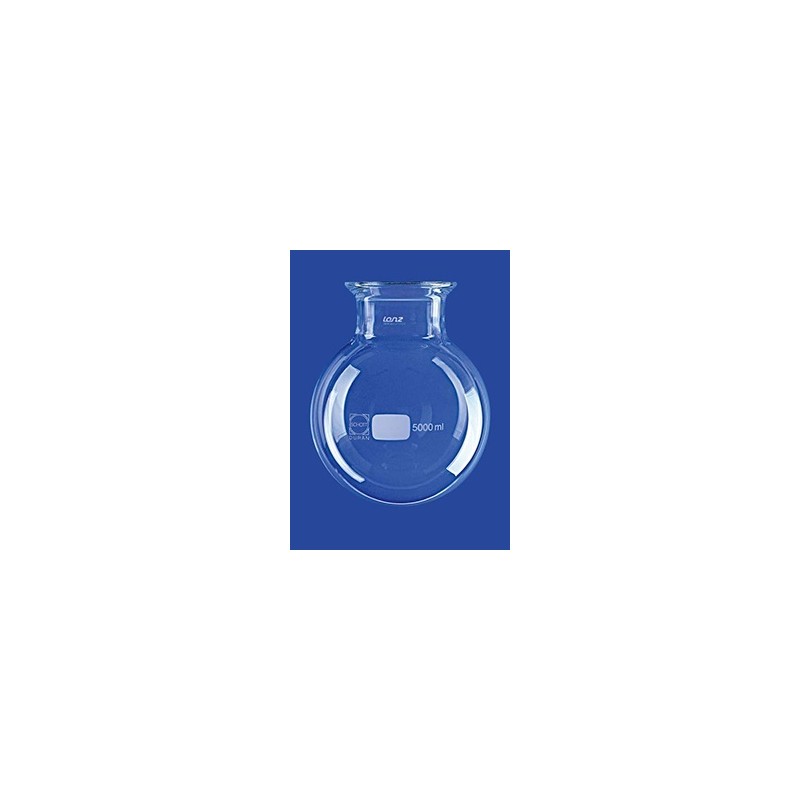 Reaktionsgefäss 10 L kugelförmig Glas Flansch DN200