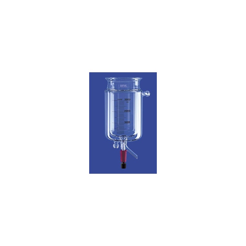 Reactions vessels 0,25 L cylindrical thermostatic jacket with