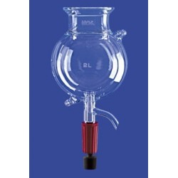 Reaction vessel 1 L spherical with thermostatic jacket valve