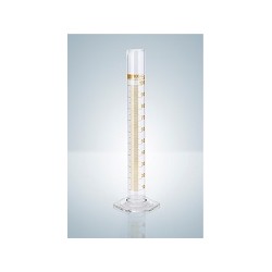 Measuring cylinder 50 ml Duran stain amber graduation pack 2