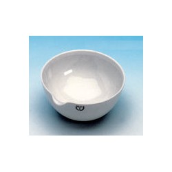 Evaporating basin 115 ml Ø 100 mm spout glazed without base