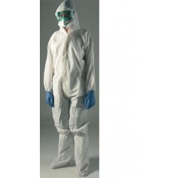 Coverall for protection against chemical and bio. agents PP/PE