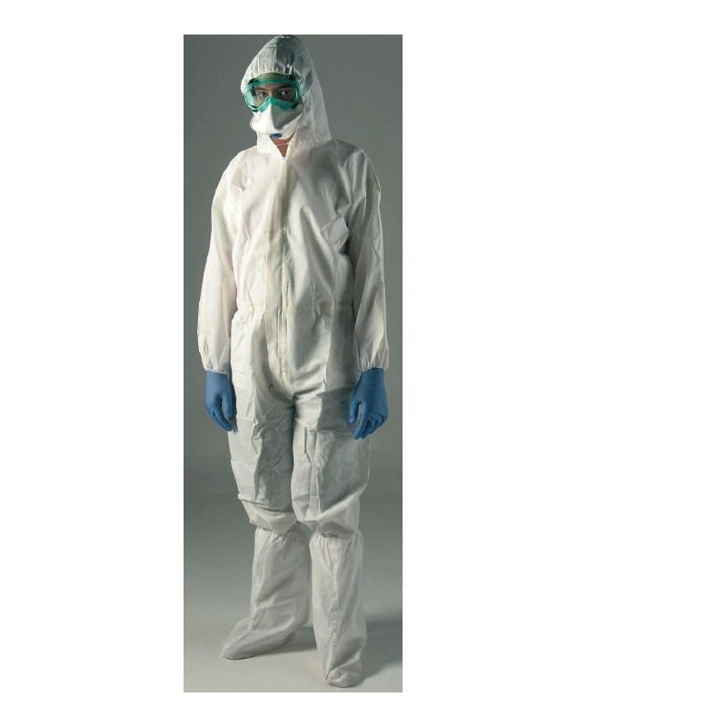 Coverall for protection against chemical and bio. agents PP/PE