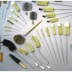 Tube brush natural bristles total / bristle length 1000/150 mm