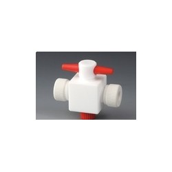 2 Way Stopcock PTFE for tubes outer Ø 4 mm