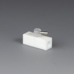 Miniature 2-Way Stopcock PTFE UNF 1/4" 28 G for Ø 0,8x1,6 mm