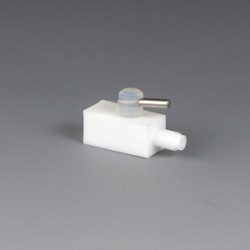 Miniature 2-Way Stopcock PTFE UNF 1/4" 28 G for Ø 1,6x3,2 mm