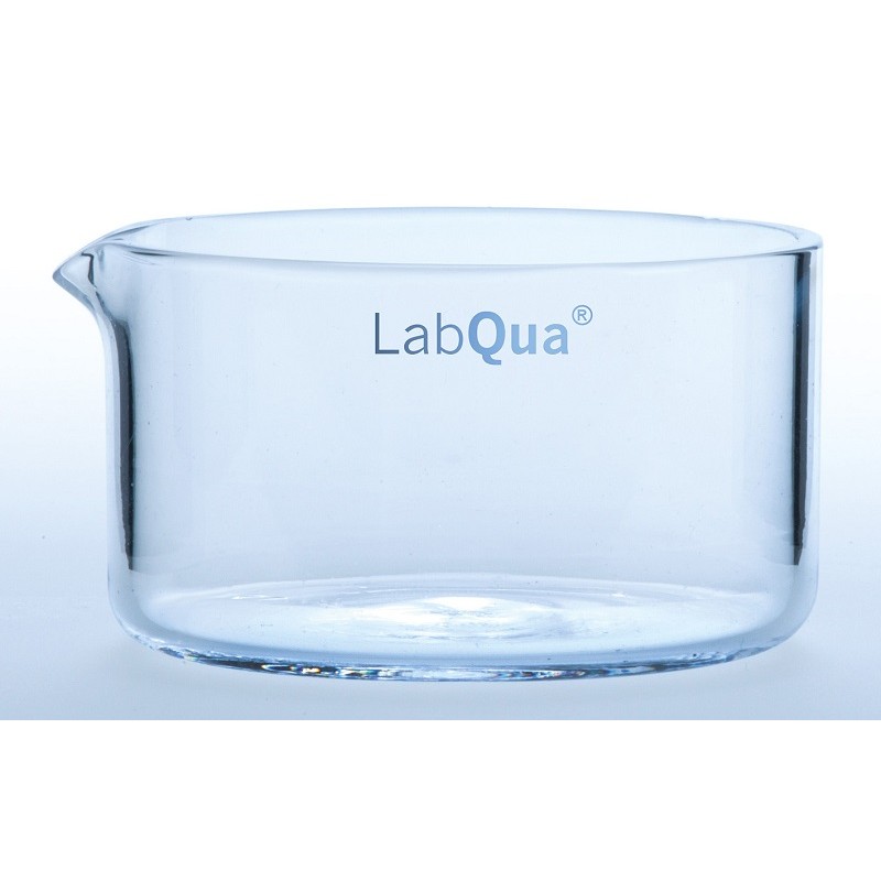 Crystallizing dish 150 ml with spout quartz glass ØxH./mm 80x45