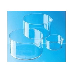 Crystallizing dish 40 ml Boro 3.3 with spout