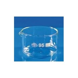 Crystallizing dish 60 ml Boro 3.3 with spout pack 5 pcs.