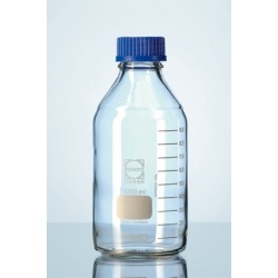 Reagent bottle 25 ml Duran PP srew cap GL25 blue pack 10 pcs.
