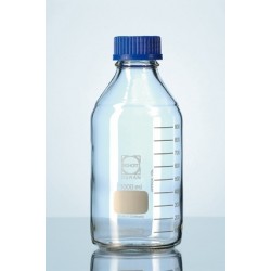 Reagent bottle 50 ml Duran PP srew cap GL32 blue pack 10 pcs.