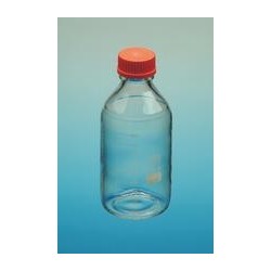 Reagent bottle 100 ml boro 3.3 srew cap PP GL45 red