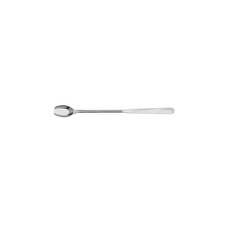 Open spoon 18/10 steel rod handle length 200 mm